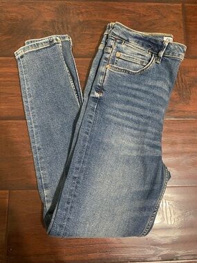 Zara Women's Blue Skinny Fit Jeans